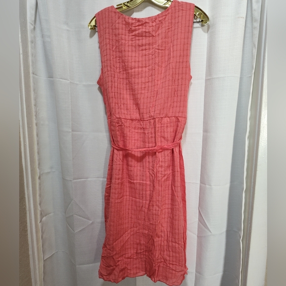 Laura Scott Missy Textured Coral Dress - Picture 2 of 2